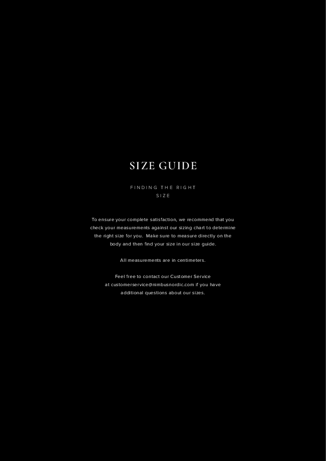 

Størrelsesguide

