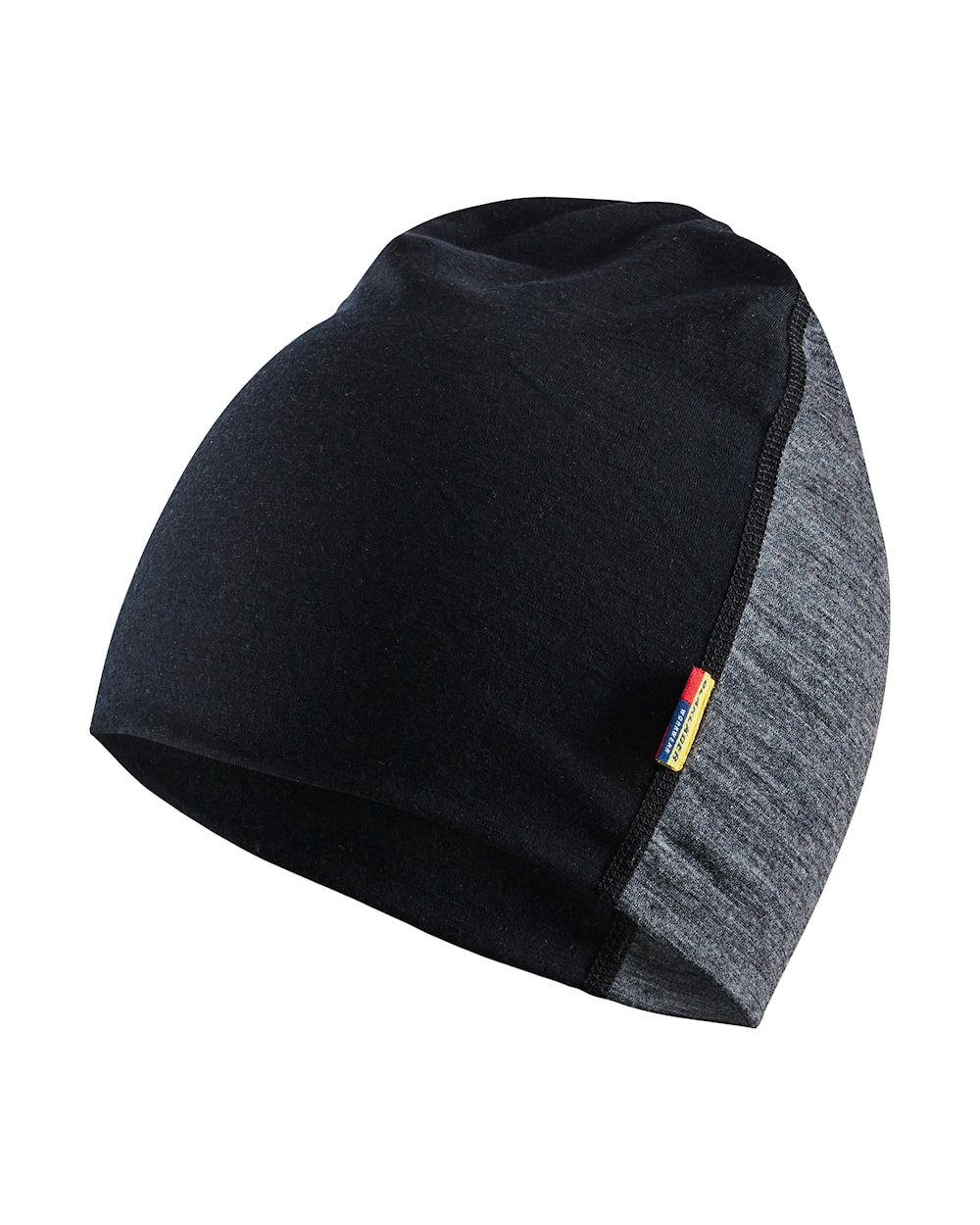 Blåkläder - Merino Beanie Mellemgrå/Sort onesize