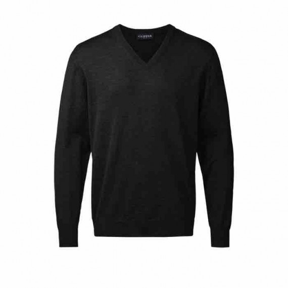 Clipper - Milan Pullover V Neck Regular Fit, Herre
