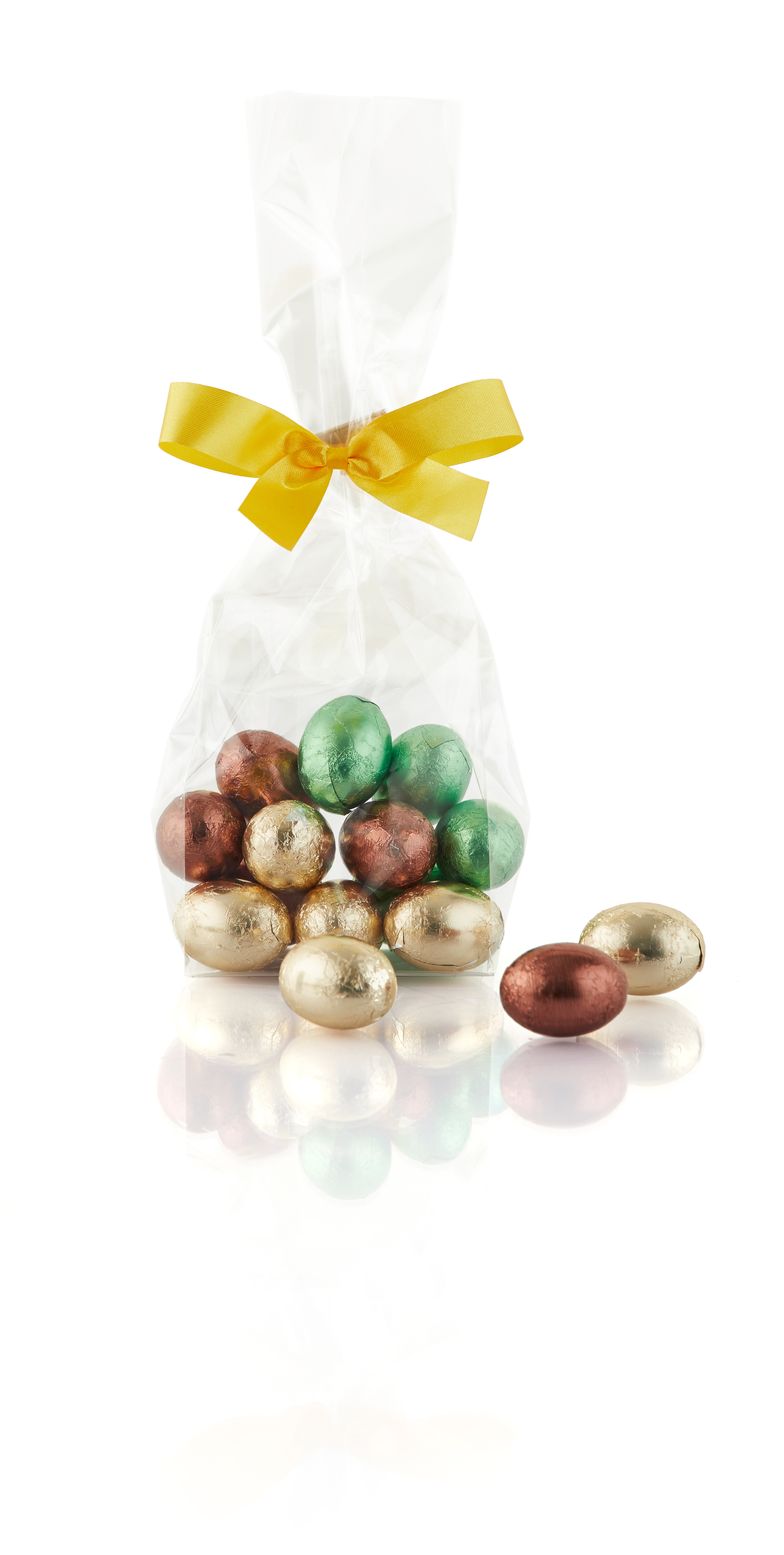 95-100g nougat pralinéæg i cellofanpose