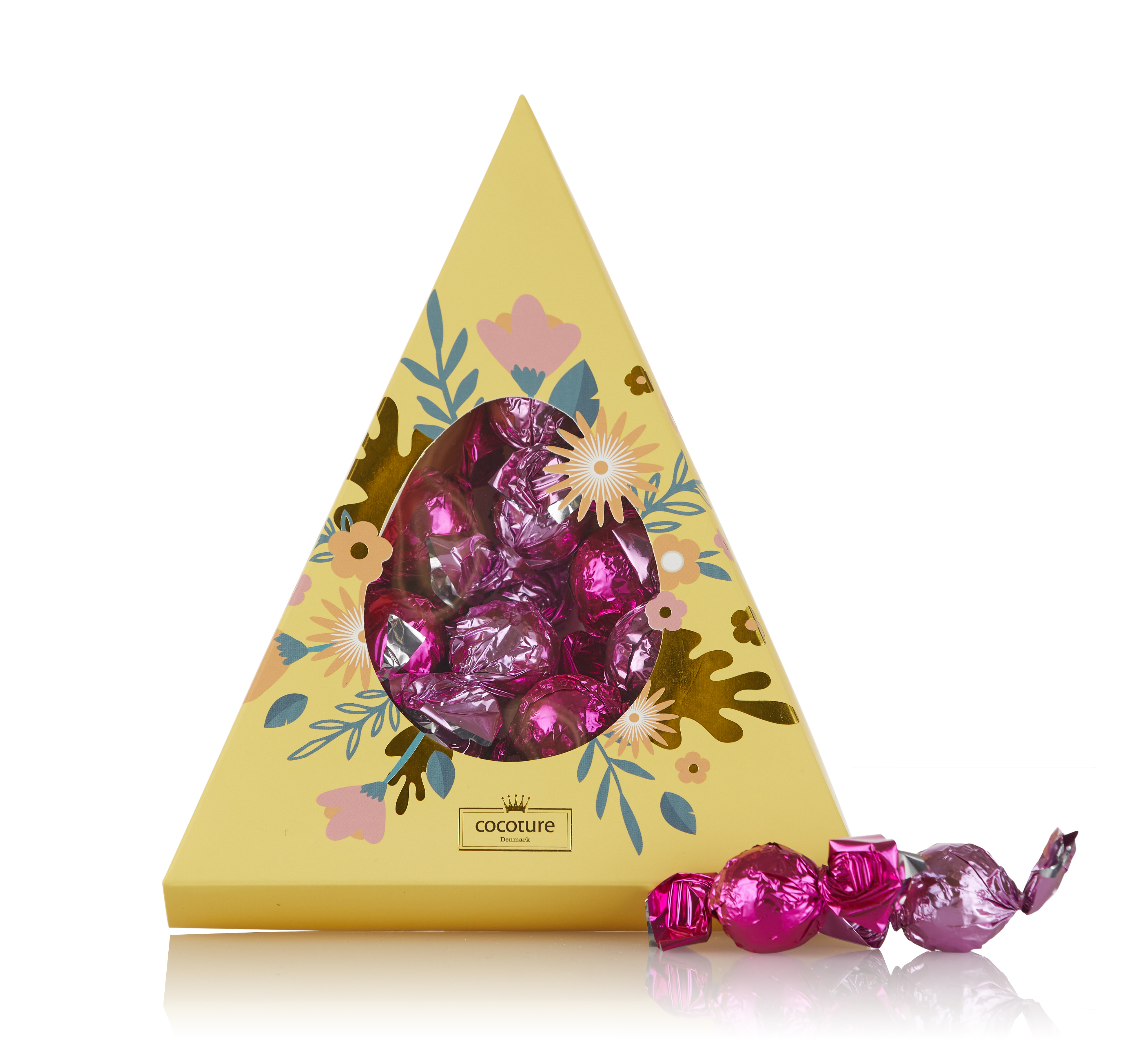 204g Cocoture fyldte chokoladekugler i pink og lys