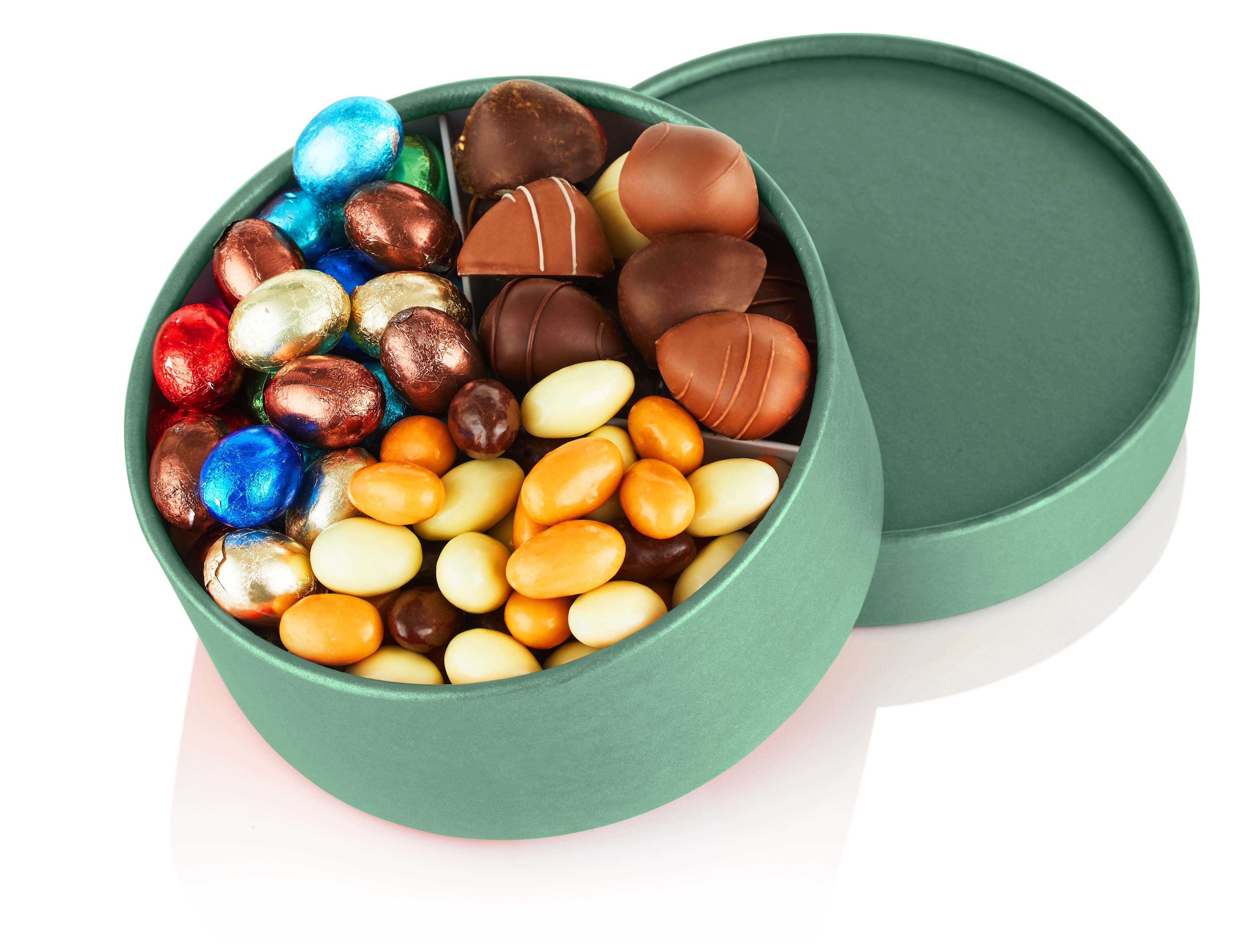 430g assort marcipanæg, nougat pralinéæg i folie o