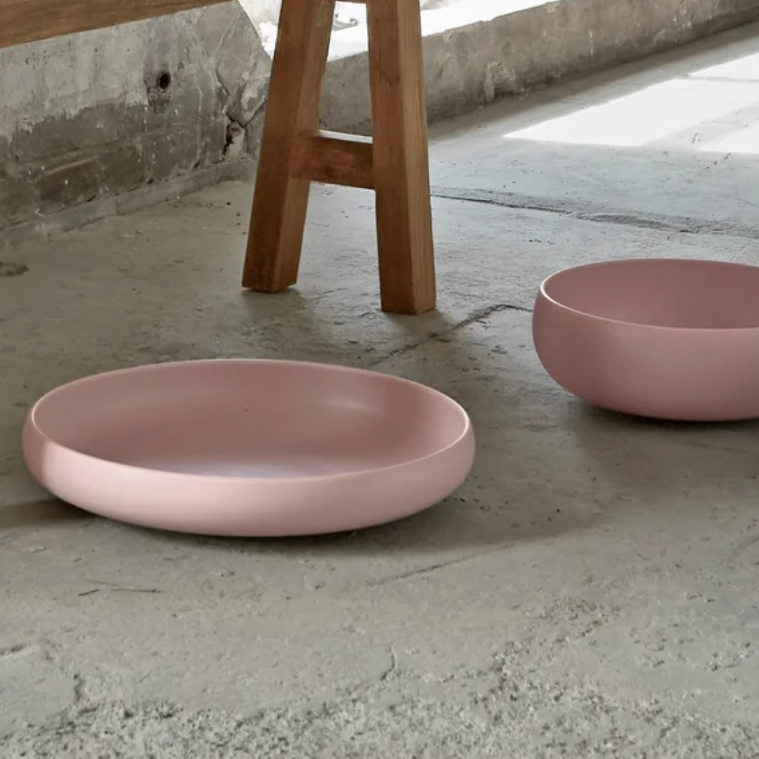 

Knabstrup Earth serverings skåle, dusty rose, 3 st